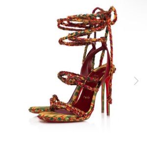 CHRISTIAN LOUBOUTIN Special order style lace up heels ❤️‍🔥🤎